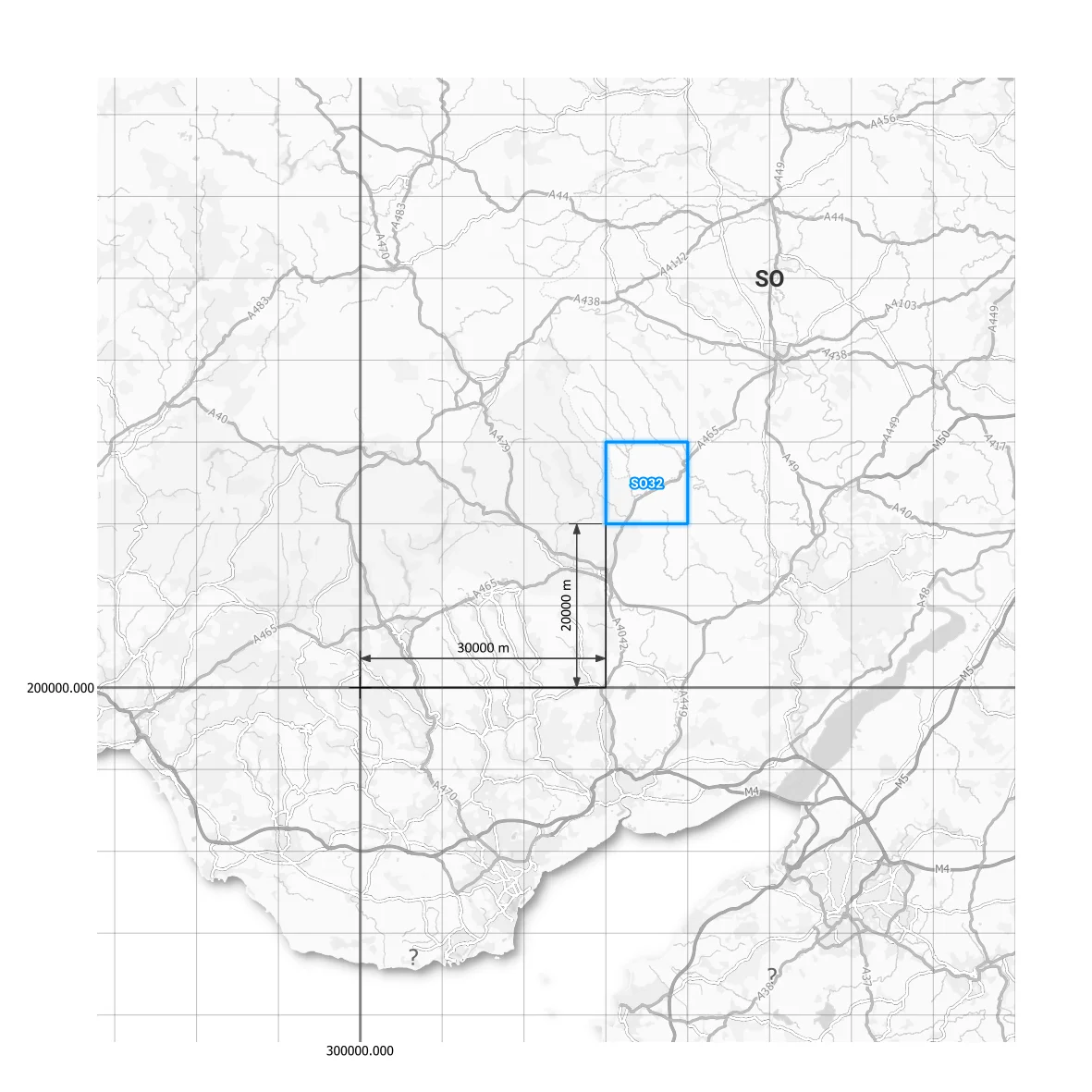 10 km grid square